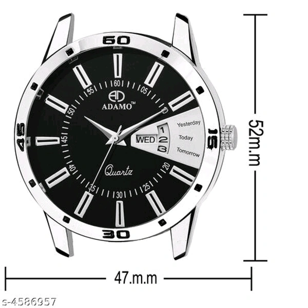 Attractive Men Silver Metal Analog Watch  - Free Size