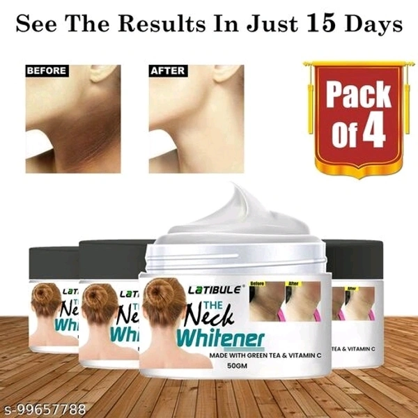 Latibule Skin Brightening Cream for Neck|Neck Whitening Cream|Dark Spot Remover|De-Tan Remover|Skin Whitening Cream For Face (50gm) Pack of 4