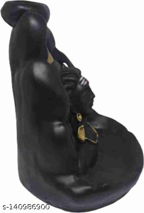 Zeniksh handicraft Adiyogi Shiv BackFlow Incense Holder with 10 Incense Cones Indoor Fountains