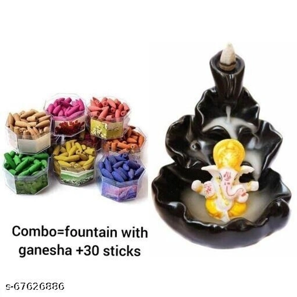 combo set of home decorative showpiece + 30 units of home fragrance sticks