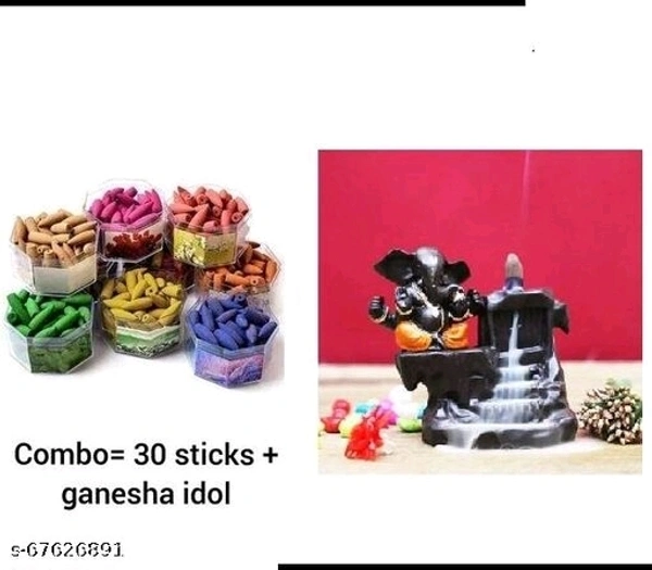 combo set of home decorative showpiece + 30 units of home fragrance sticks