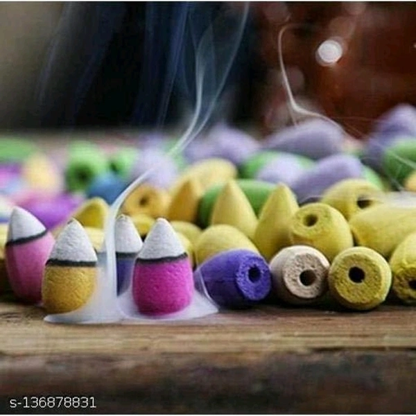 Ashi Enterprises Smoke Buddha Backflow incense burner with 20 Free Smoke Backflow Incense Cone
