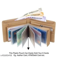 Trendy Men Beige Artificial Leather Wallet - Mini  - Free Size