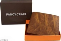 Trendy Fancy Craft This Wallet Made Of PU Leather With Two Zip For Lock One For Currency And Other For Coins etc 5 Card Slots Two Currency Compartments  - Free Size