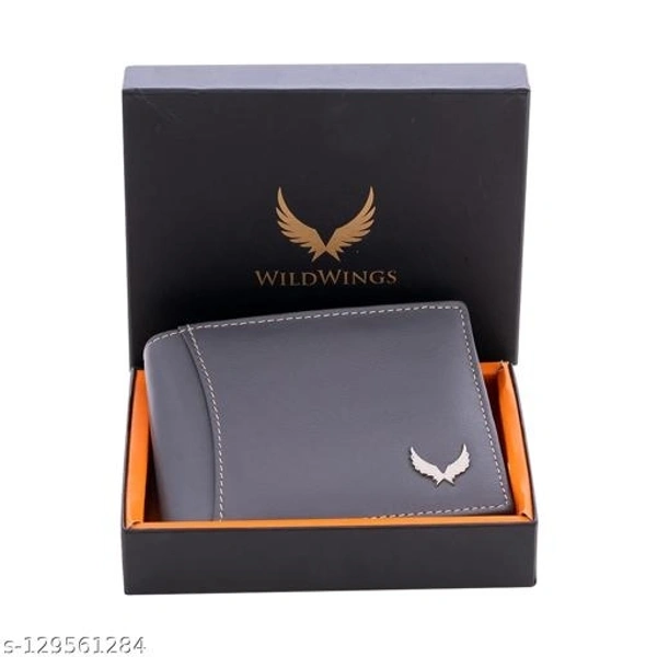  WILDWINGS Full  WILDWINGS Full Zipper Men RFID Blocking Bifold Leather Purse Wallet Organizer Pocket Wallet Credit Card Holder 2 Pocket 7 Card Slot , Wallet for Boys Gents Male Men - Free Size