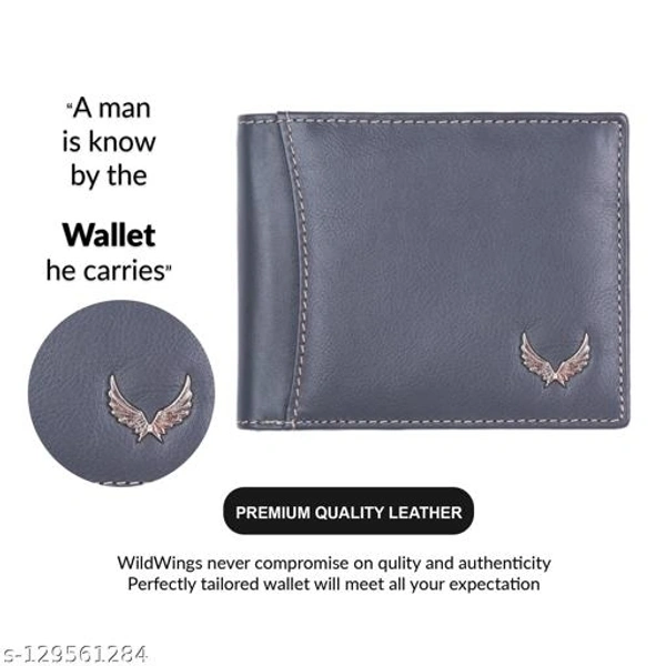  WILDWINGS Full  WILDWINGS Full Zipper Men RFID Blocking Bifold Leather Purse Wallet Organizer Pocket Wallet Credit Card Holder 2 Pocket 7 Card Slot , Wallet for Boys Gents Male Men - Free Size