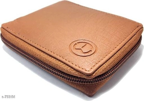 Trendy Men's Brown Wallet  - Free Size