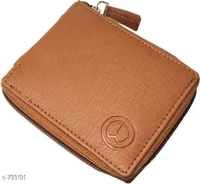 Trendy Men's Brown Wallet  - Free Size