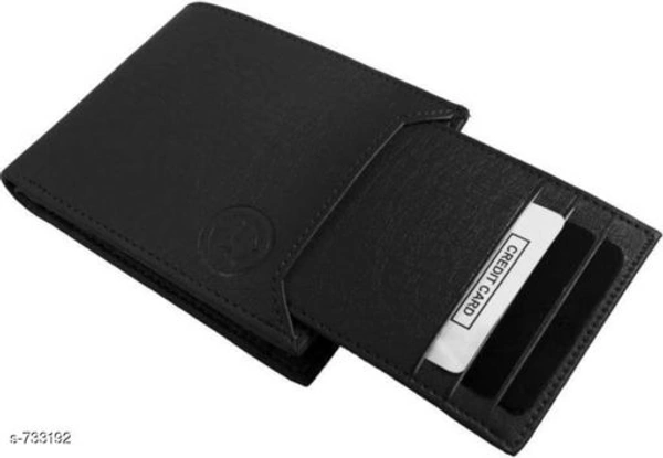 Stylish Men's Black Wallet  - Free Size