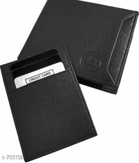 Stylish Men's Black Wallet  - Free Size