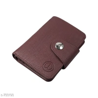 Stylish Leather Men's Wallet  - Free Size