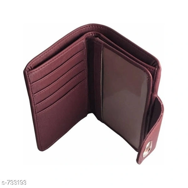 Stylish Leather Men's Wallet  - Free Size