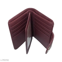Stylish Leather Men's Wallet  - Free Size