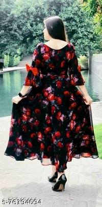 Black New Designer Women's Kurti - 6XL,