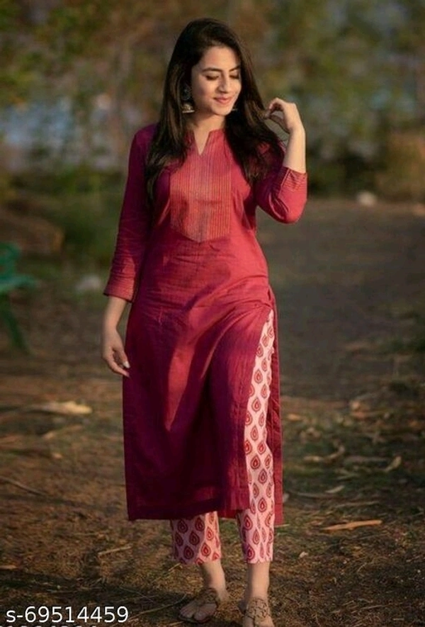 VC Presents Marun Tagai Kurti Pant  - S