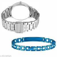 Classy Men Watches With Bracelet - Free Size