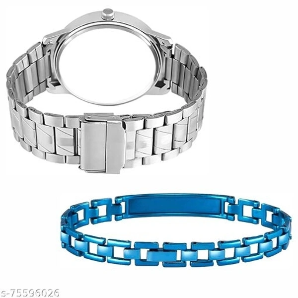 Classy Men Watches With Bracelet - Free Size