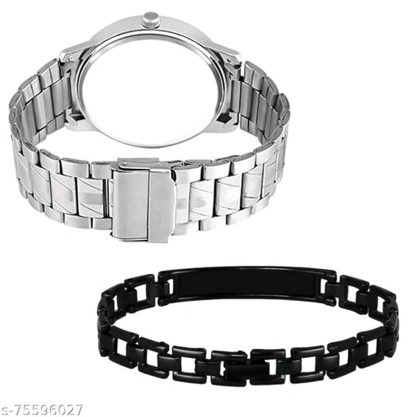 Classy Men Watches With Bracelet - Free Size
