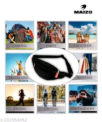 Maizo  Waist Bag / Belt Bag / Hiking Travel Bag / Chest Bag / Shoulder Bag / Zip Pouch  / Side Bag /Camping Running Sports Outdoors  For Men & Women With Adjustable Strap