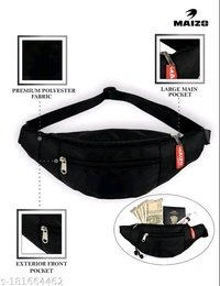 Maizo  Waist Bag / Belt Bag / Hiking Travel Bag / Chest Bag / Shoulder Bag / Zip Pouch  / Side Bag /Camping Running Sports Outdoors  For Men & Women With Adjustable Strap