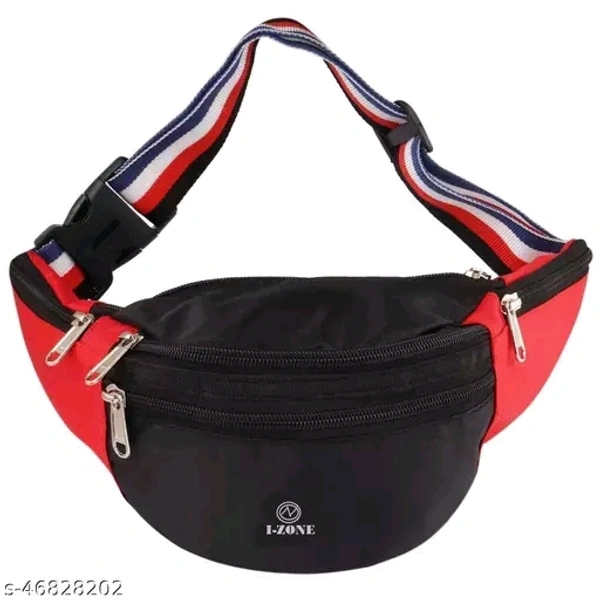 Waist Bag black for Men and woman  Unisex Fanny Bag Bum bag Women Festival Fanny Pack Light Weight Hip Pouch Waterproof Travel Bag Belt Bag, Pack of 1pc