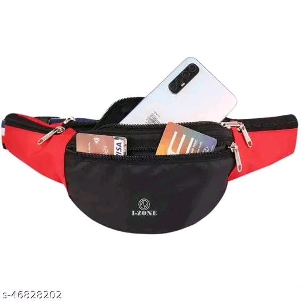 Waist Bag black for Men and woman  Unisex Fanny Bag Bum bag Women Festival Fanny Pack Light Weight Hip Pouch Waterproof Travel Bag Belt Bag, Pack of 1pc