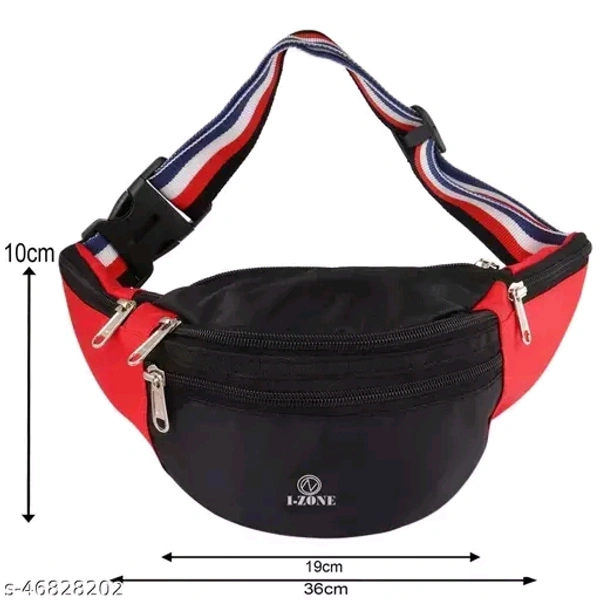 Waist Bag black for Men and woman  Unisex Fanny Bag Bum bag Women Festival Fanny Pack Light Weight Hip Pouch Waterproof Travel Bag Belt Bag, Pack of 1pc