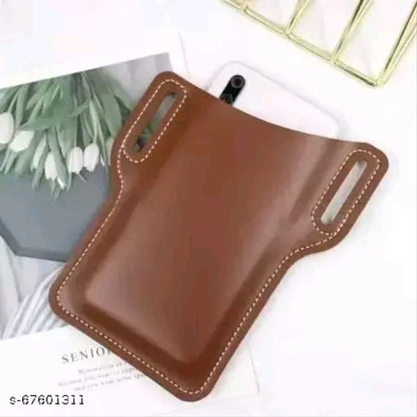 ATTIIC Belt waist Mobile Phone pouch Belt Waist Pouch Cover Case of Universal Size, Running, Walking & Sports Belt waist Mobile Phone pouch Belt Waist Pouch Cover Case of Universal Size, Running, Walking & SPorts  (Brown)