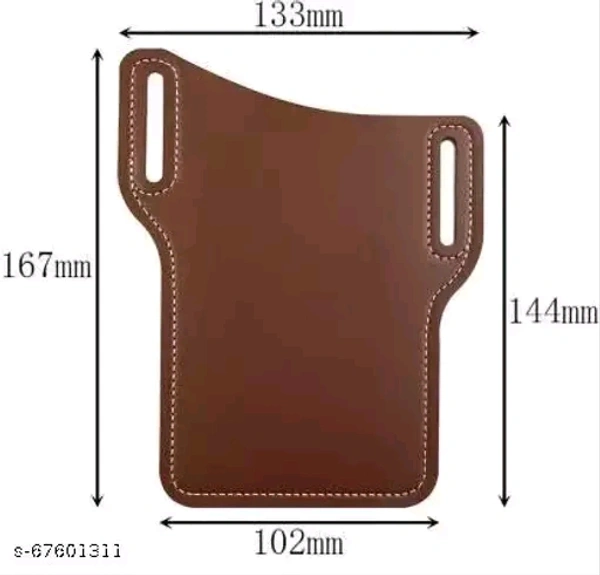 ATTIIC Belt waist Mobile Phone pouch Belt Waist Pouch Cover Case of Universal Size, Running, Walking & Sports Belt waist Mobile Phone pouch Belt Waist Pouch Cover Case of Universal Size, Running, Walking & SPorts  (Brown)