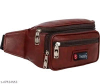 Latest Men Women Leather Waist Pack Kamar Pouch Travel Bag For Money | Belt| Cards | Mobile | Documents|Kit Books Bills Dairy Cross Side Bags Stylish Small |Luggage