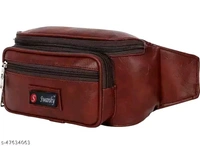 Latest Men Women Leather Waist Pack Kamar Pouch Travel Bag For Money | Belt| Cards | Mobile | Documents|Kit Books Bills Dairy Cross Side Bags Stylish Small |Luggage