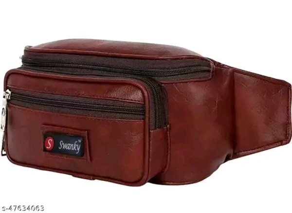 Latest Men Women Leather Waist Pack Kamar Pouch Travel Bag For Money | Belt| Cards | Mobile | Documents|Kit Books Bills Dairy Cross Side Bags Stylish Small |Luggage