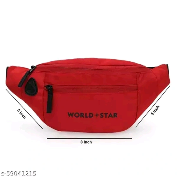 rock red waist bag