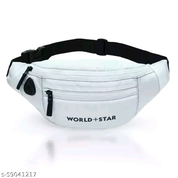 rock white waist bag