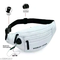 rock white waist bag