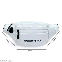 rock white waist bag