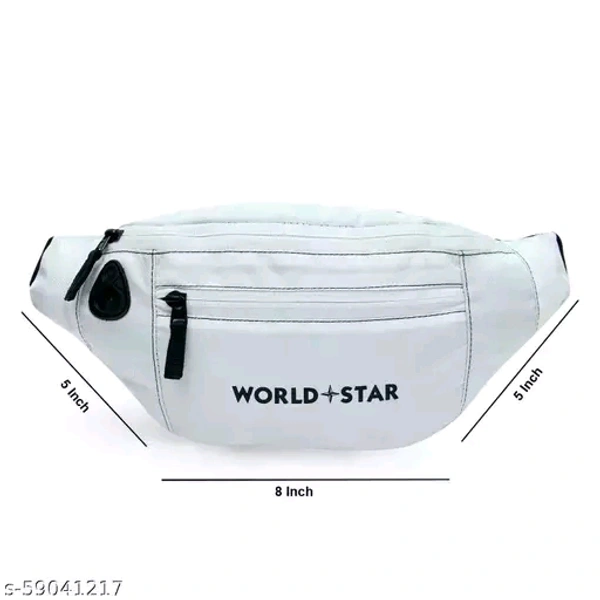 rock white waist bag