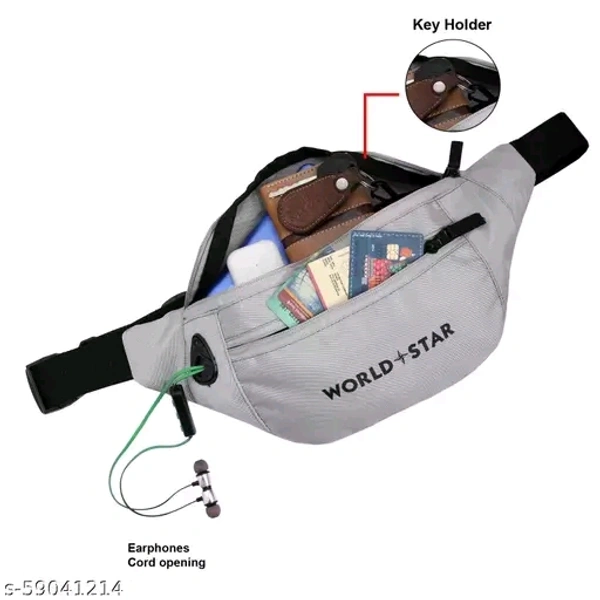 rock grey waist bag