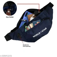rock navy blue  waist bag