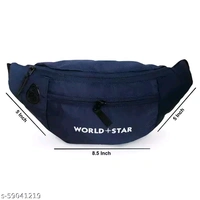 rock navy blue  waist bag