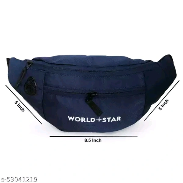 rock navy blue  waist bag