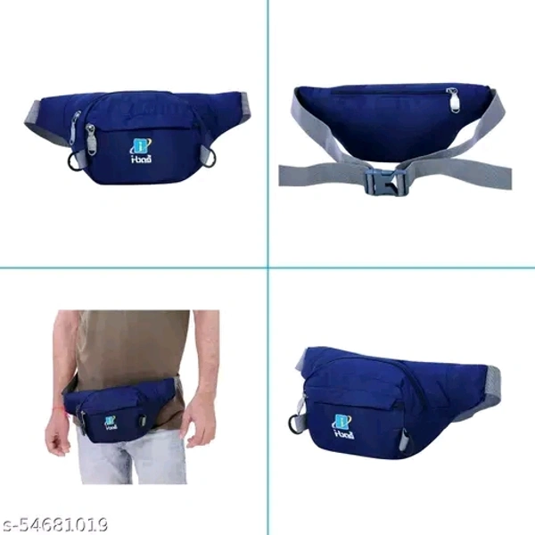 i-bag Waist Bag Fanny Pack with Adjustable Strap for Outdoors Traveling Casual Running Hiking Cycling Camping Sports Workout Money Pouch for Men and Women