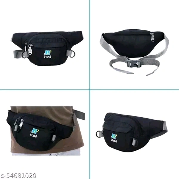 i-bag Waist Bag Fanny Pack with Adjustable Strap for Outdoors Traveling Casual Running Hiking Cycling Camping Sports Workout Money Pouch for Men and Women