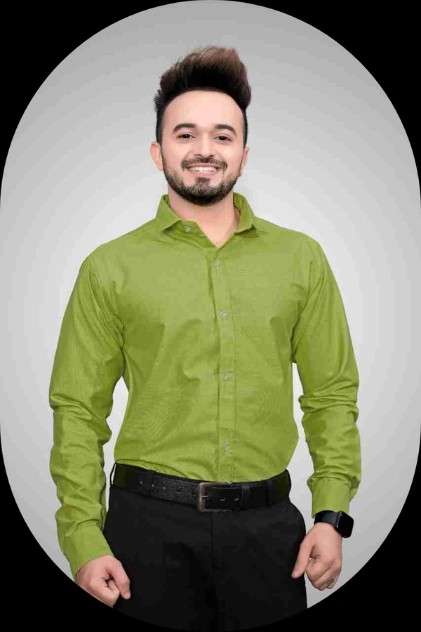 Men Cotten shirts - Green, S M L XL XXXL