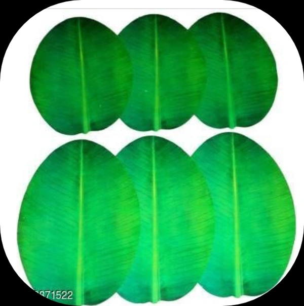 Plates (Banana Leaf Shape) - Product Length: 40 cmProduct Breadth: 30 cmProduct Height: 1 cm