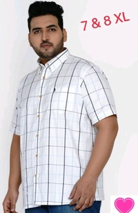 Men Shirt Short  Sleeves - 7 XL & 8 XL 
