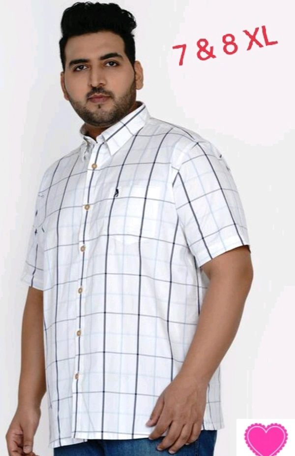 Men Shirt Short  Sleeves - 7 XL & 8 XL 