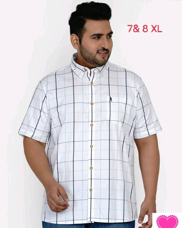Men Shirt Short  Sleeves - 7 XL & 8 XL 