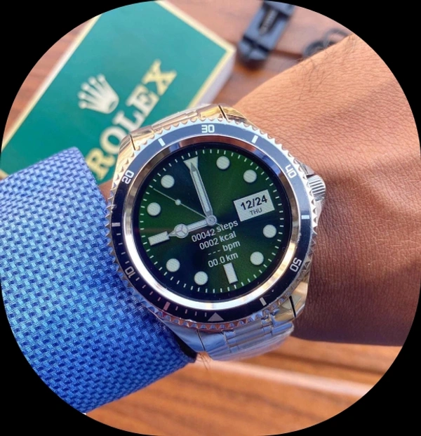 Rolex Men's  Stainless Steel  Digital Watches - Free size