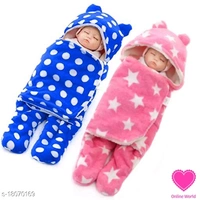 Trendy Baby Blanket - Free Size (Length Size: 27 in, Width Size: 30 in) 